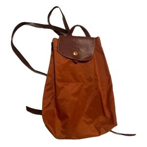 Longchamp Le Pliage backpack in burnt orange